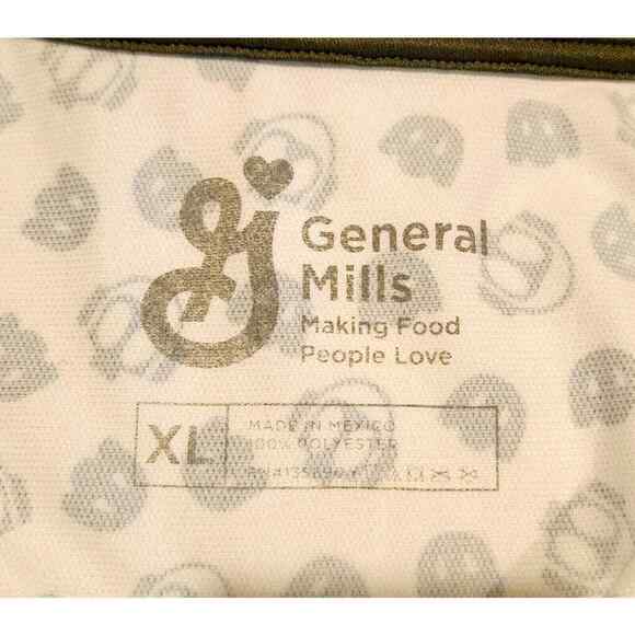 General Mills Shirt Mens XLarge Green Short Sleeve Three Button Golf Polo Rare - Picture 6 of 6